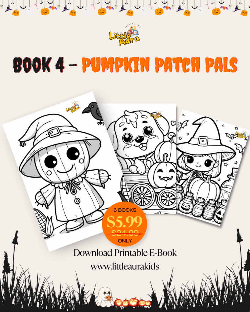 Halloween activity book for kids with fun, child-friendly spooky designs