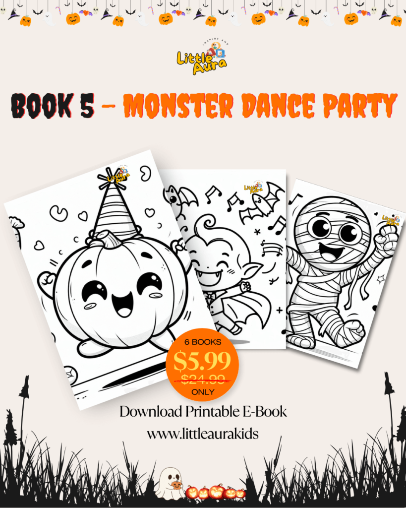 Halloween activity book for kids with fun, child-friendly spooky designs